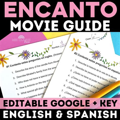 Encanto Movie Guide for Spanish class - Mis Clases Locas