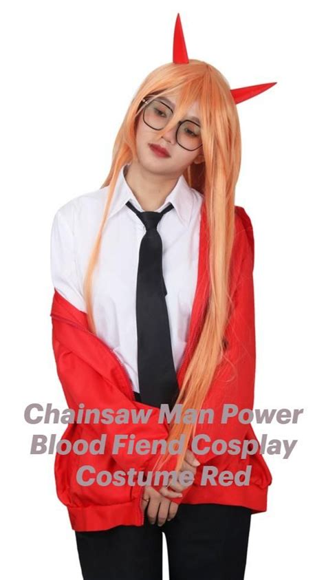 Chainsaw Man Power Blood Fiend Cosplay Costume Red-Hallowcos