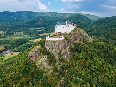 Castle On A Hill Besides A Lake Stock Image - Image of attraction ...