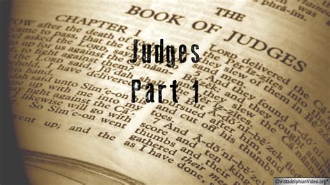 Lessons From Judges -3 Part Video Bible Study Series ...