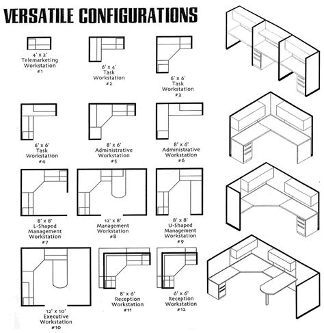 Office Cubicle Layout Templates