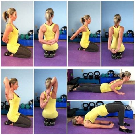 6 Stretches To Prevent Rounded Shoulders - 22 Stretching Exercises Infographics for Better ...