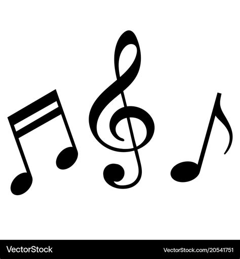 Signs of a musical notation Royalty Free Vector Image