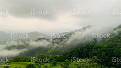 Mountain At Amba Ghat Western Ghats Maharashtra India Stock Photo ...