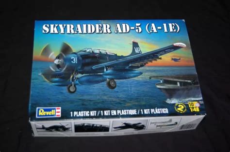 REVELL 1/48 SCALE Douglas AD-5 / A-1E Skyraider Model Kit £3.00 ...