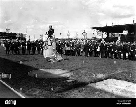 1924 Olympic Games - Opening Ceremony - Colombes Stadium. The opening ...