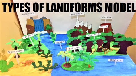 Types of a Landform 3D model for a school project for Science exhibition | Landform, Progetti ...