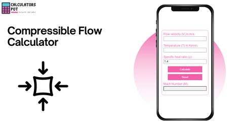 Compressible Flow Calculator - CalculatorsPot