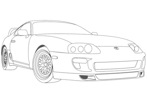 Toyota Supra Coloring Pages