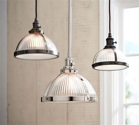 PB Classic Pendant - Ribbed Glass | Pendant light fixtures, Glass ...