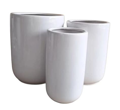 Classic White Ceramic Pot - Elegant Home Decor - #1 Best for Indoor Use ...