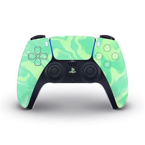 Leaf Green Marbled Ps5 Controller Skin | KO Custom Creations