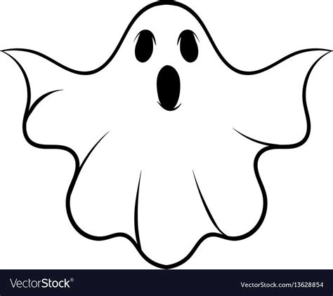 Halloween ghost icon cartoon vector image on VectorStock | Cartoon art ...