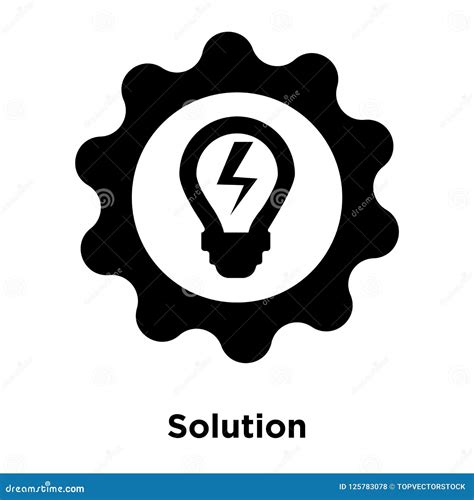 Solution Icon Vector Isolated on White Background, Logo Concept Stock ...