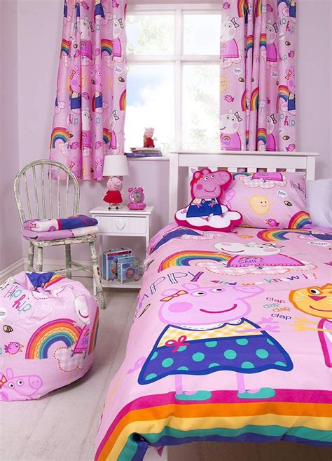 Peppa Pig bedroom for girls in 2021 | Kid room decor, Boy toddler bedroom, Cute room ideas