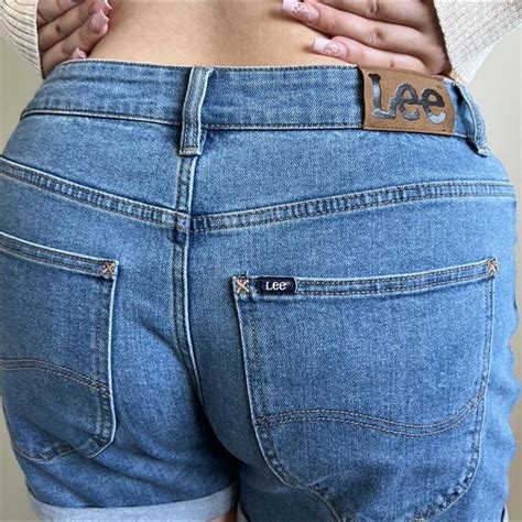 Cutest Lee shorts, they’re in perfect condition and... - Depop