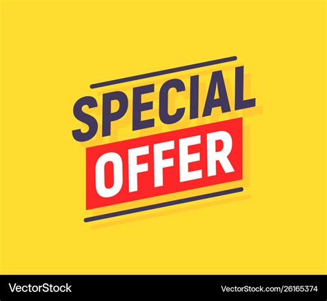 Special offer banner poster background sale Vector Image