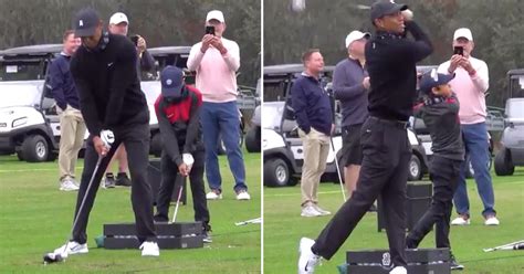 Watch Tiger Woods and Son Charlie Play Golf Together | POPSUGAR UK ...