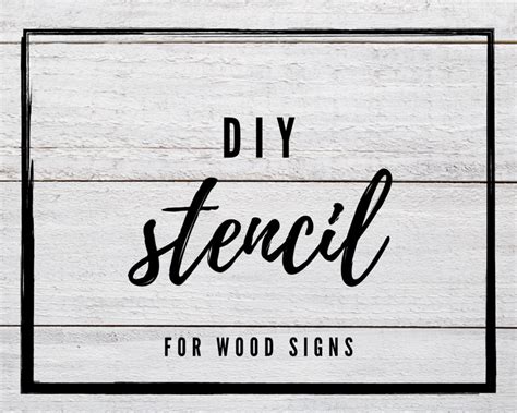 DIY Stencils for Wood Signs | Stencils for wood signs, Stencil diy, Diy ...