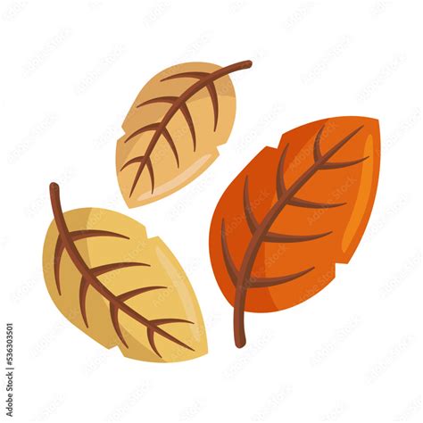 Autumn Leaves Sign Emoji Icon Illustration. Fall Season Vector Symbol ...