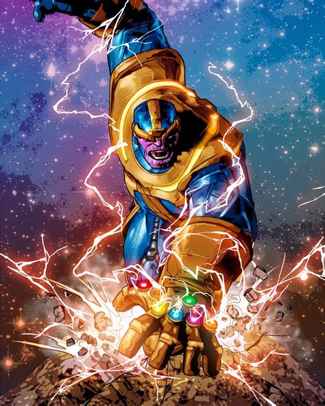 Thanos - Mike Deodato Colors by Rain | Marvel comic universe, Thanos ...