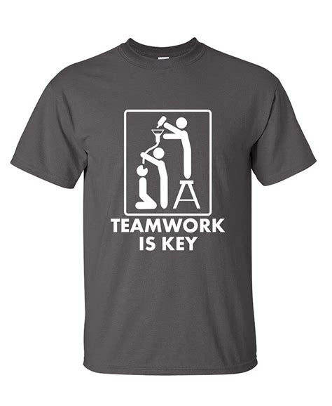 TEAMWORK IS KEY Funny BEEFY T Shirt-in T-Shirts from Men's Clothing on ...