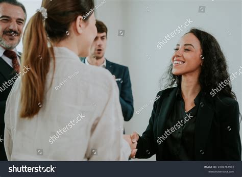 Professional Business People Shaking Hands Office Stock Photo 2209767983 | Shutterstock