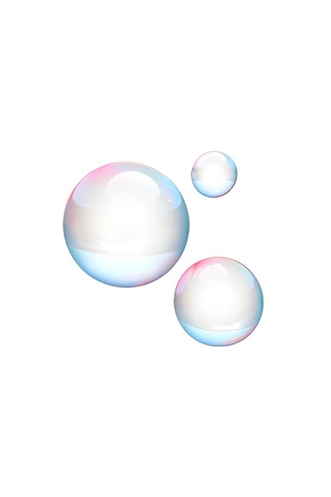 two soap bubbles floating on top of each other