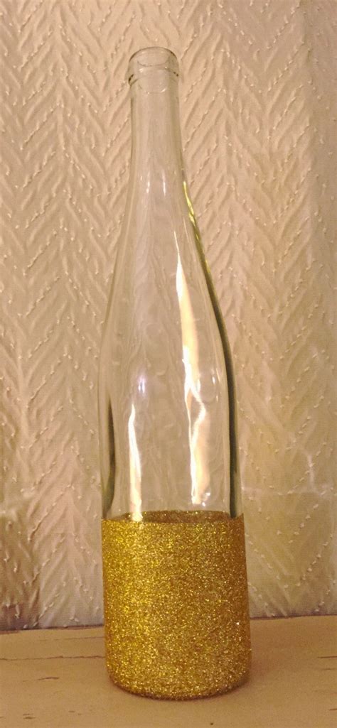 Glass wine bottle wedding party centerpiece vase with gold | Etsy | Wedding wine bottles, Wine ...