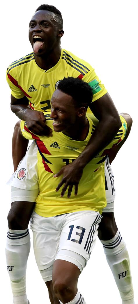 Yerry Mina & Davinson Sanchez Colombia football render - FootyRenders