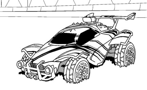 an image of a cartoon car with wheels on the front and side, in black and white