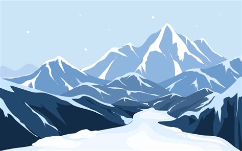 Snowy Mountain Clip Art