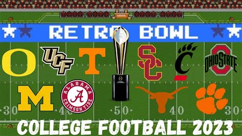 Huge announcement! Trailer for 2023 retro bowl college football season