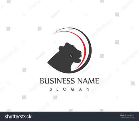 Panther Head Logo Design Stock Vector (Royalty Free) 684940972 ...