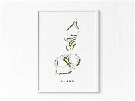 Oxbow Country Club Oxbow ND Golf Course Map Golfer Decor - Etsy | Print making, Etsy, Map print