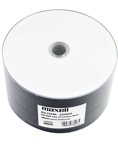 CD-R 80 Printable 50 pack Shrink - Maxell