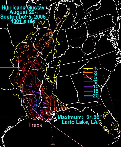 Hurricane Gustav - August 29-September 5, 2008