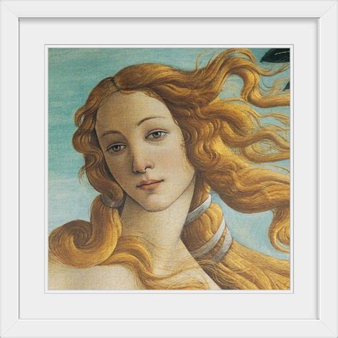 Birth Of Venus, Head Of Venus, By Botticelli, 1484-1485. Uffizi Gallery ...