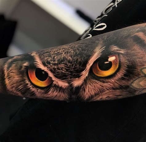 12+ Realistic Owl Eyes Tattoo Designs | PetPress