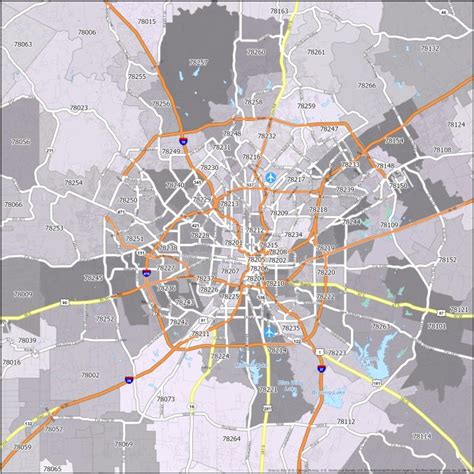 San Antonio Zip Code Map - GIS Geography