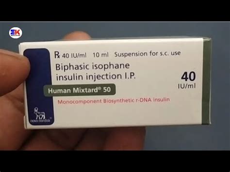 Human Mixtard 50 Injection | Biphasic Isophane Insulin injection ...