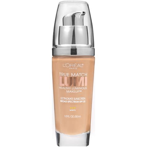 L'Oreal Paris True Match Lumi Healthy Luminous Makeup SPF 19, W6 Sun ...