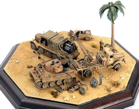 Tiger Diorama by Hideaki Kudo (Various 1/144) | Military diorama ...