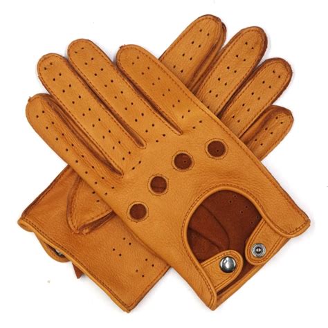 Harssidanzar Mens Leather Driving Gloves Deerskin Unlined-in Men's Gloves from Apparel ...