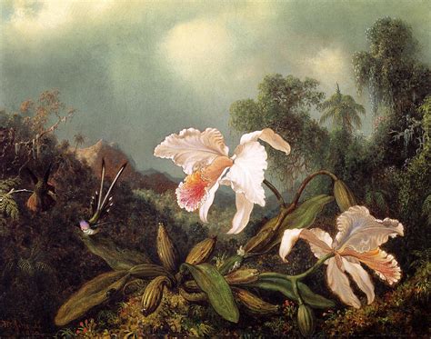 Jungle Orchids and Hummingbirds 1872 Painting | Martin Johnson Heade Oil Paintings