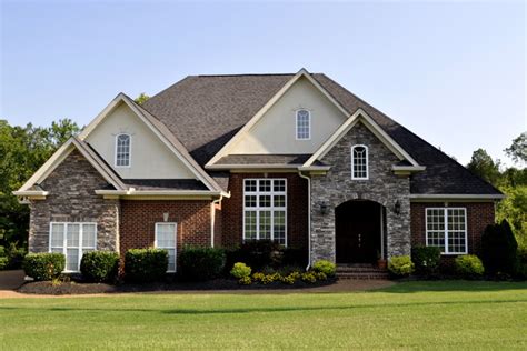 Brick, Stone, and Dryvit Exterior in Traditional Colors - Contemporary - Exterior - Nashville ...