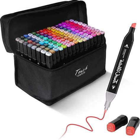 120 Colors Alcohol Marker Art Marker Highlighter Pen Set Color ...