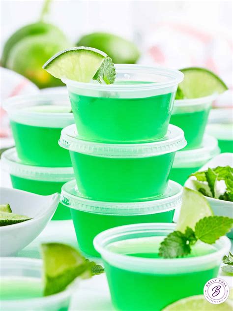 Mojito Jello Shots - Belly Full