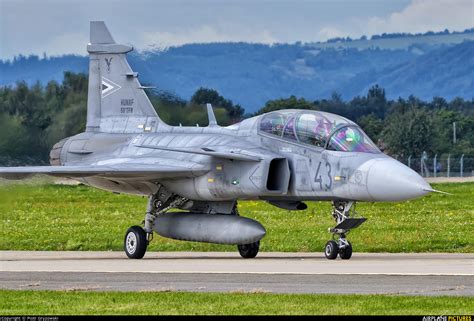 43 - Hungary - Air Force SAAB JAS 39D Gripen at Ostrava Mošnov | Photo ID 968462 | Airplane ...