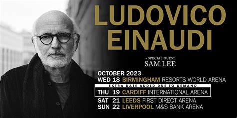 Ludovico Einaudi Tickets 19 October 2023